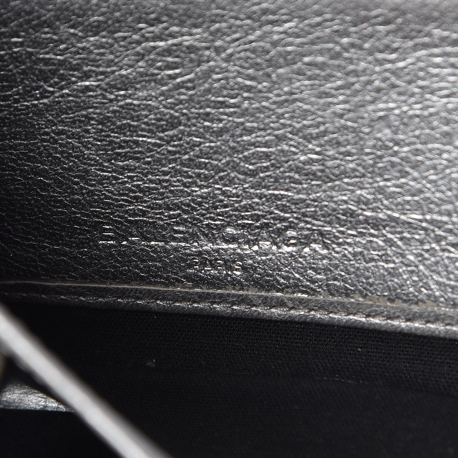 Balenciaga Agneau Giant 12 Silver Hardware Continental Zip Around Wallet Gris Aluminum 6 of 9