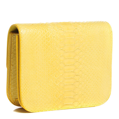 Celine Python Medium Classic Box Yellow 3 of 7