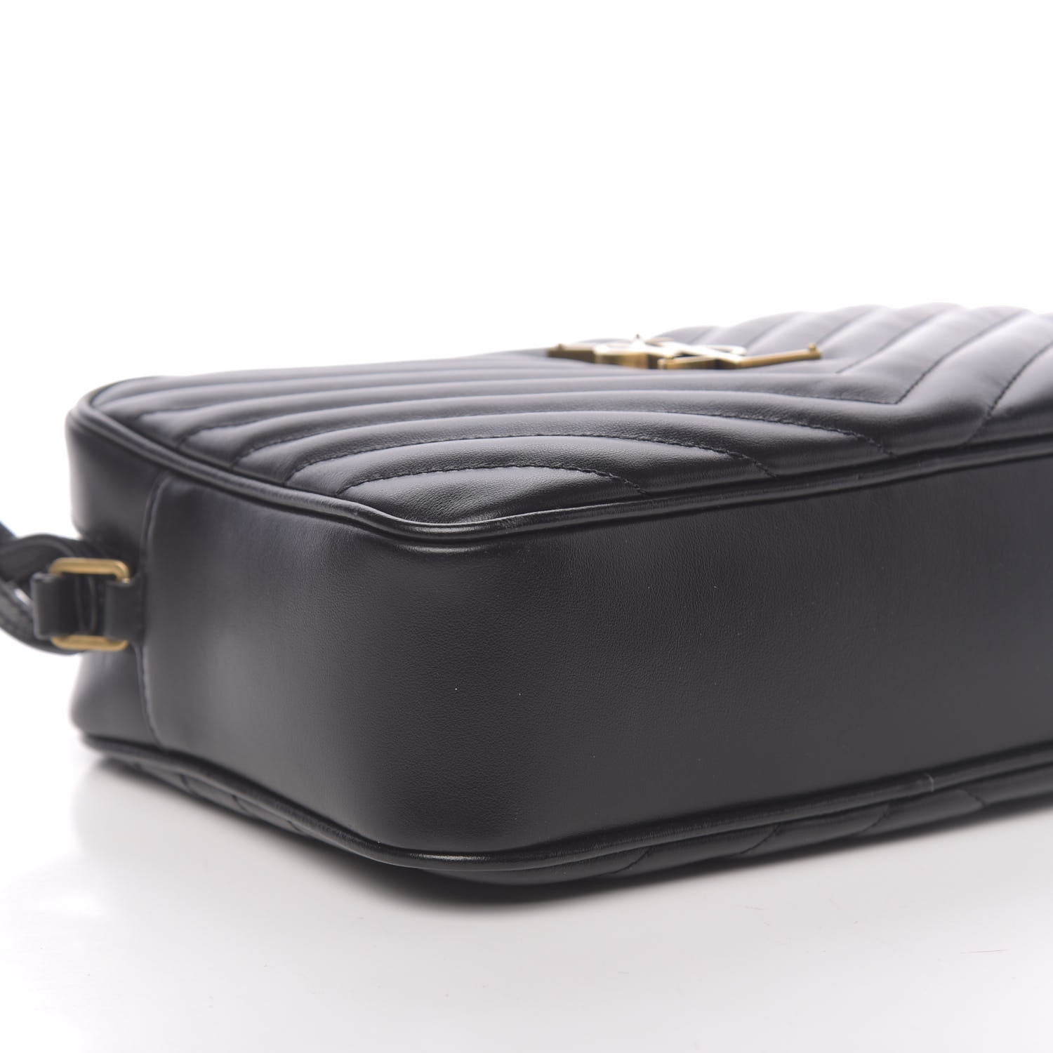 Saint Laurent Calfskin Matelasse Monogram Lou Camera Bag Black 7 of 9
