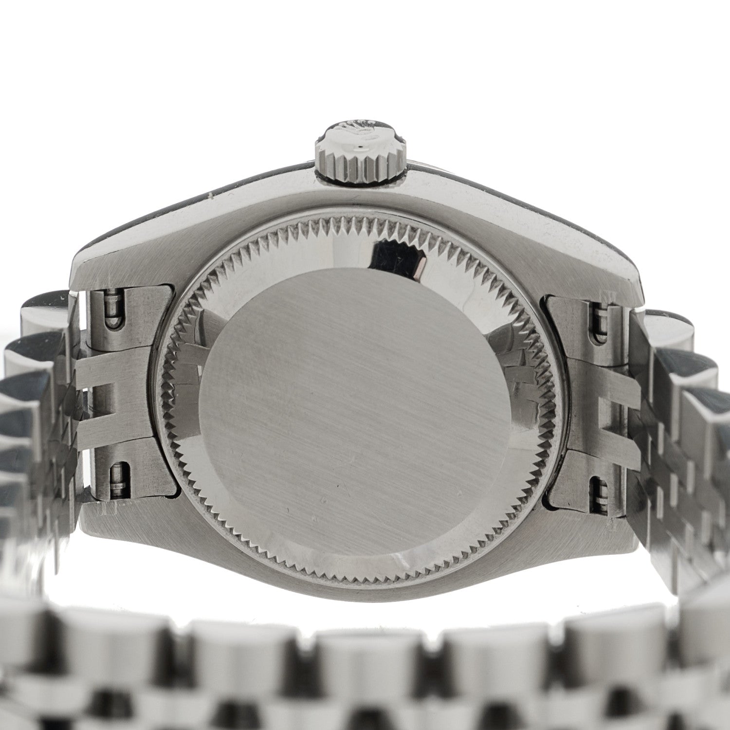 Rolex Stainless Steel 18K White Gold 26mm Oyster Perpetual Datejust Watch Blue Roman 179174 4 of 5