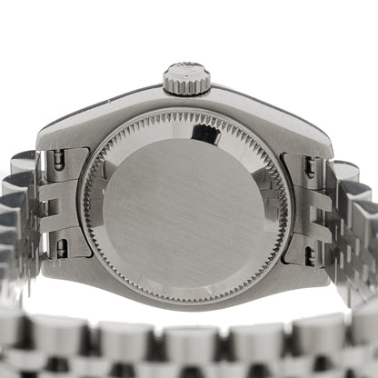 Rolex Stainless Steel 18K White Gold 26mm Oyster Perpetual Datejust Watch Blue Roman 179174 4 of 5