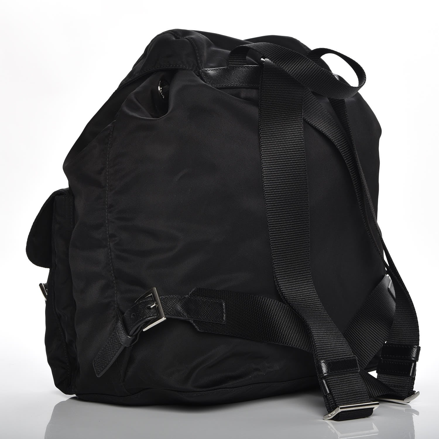 Prada Technical Nylon Saffiano Backpack Nero Black 3 of 8