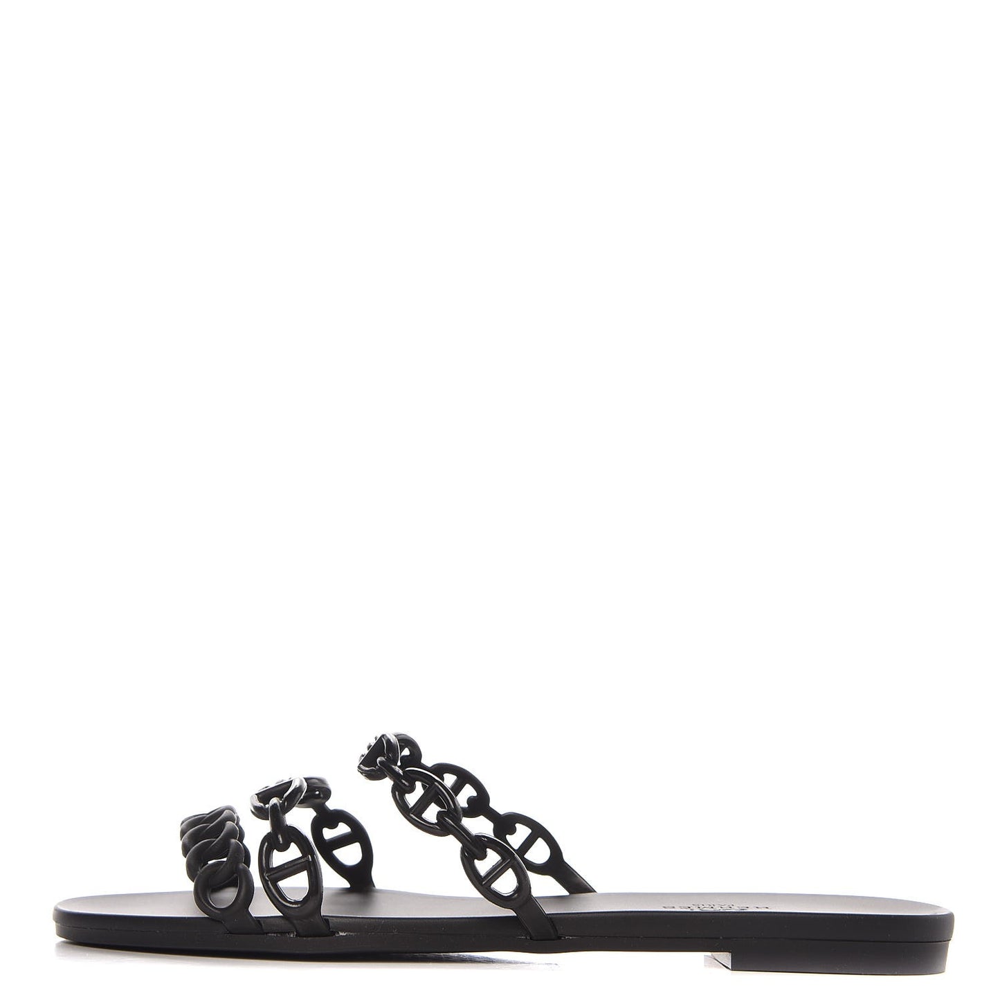 Rubber Chaine d'Ancre Rivage Sandals 38 Black
