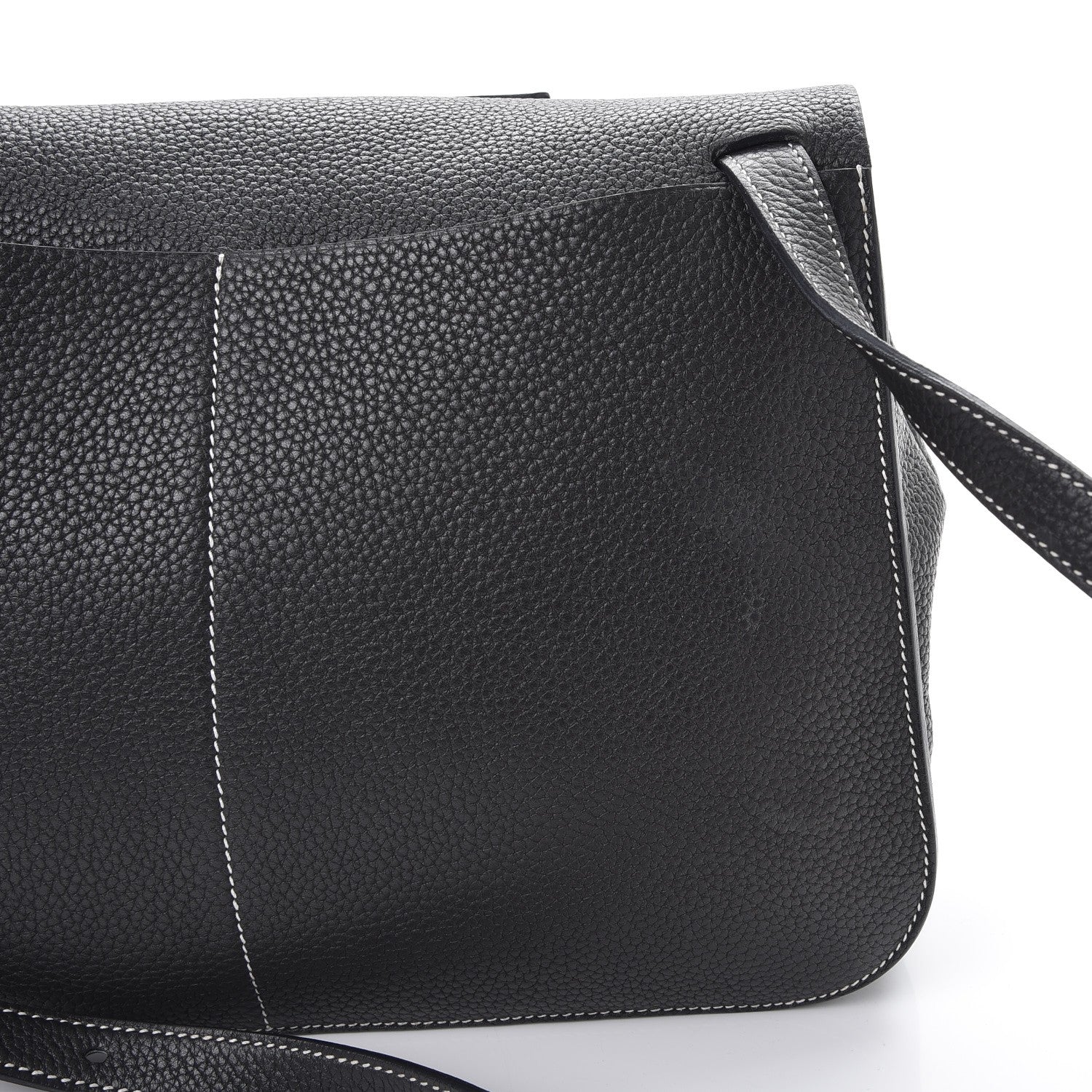 Hermes Taurillon Clemence Halzan 31 GM Black 9 of 10