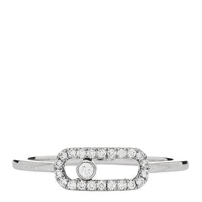 Messika 18K White Gold Diamond Move Uno Ring 50 5.25 1 of 7