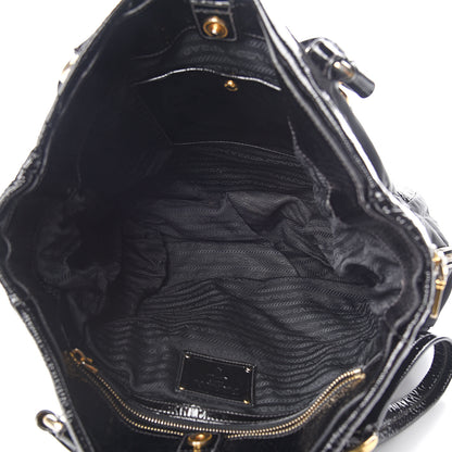 Prada Tessuto Nylon Vernice Tote Black 4 of 10