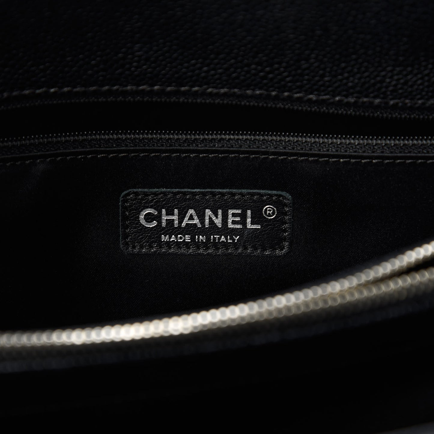 Caviar Quilted Grand Shopping Tote GST Black