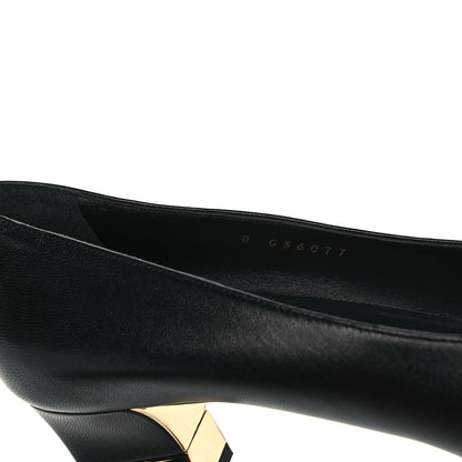 Chanel Lambskin Grosgrain Cap Toe CC Pumps 39.5 Black 8 of 9