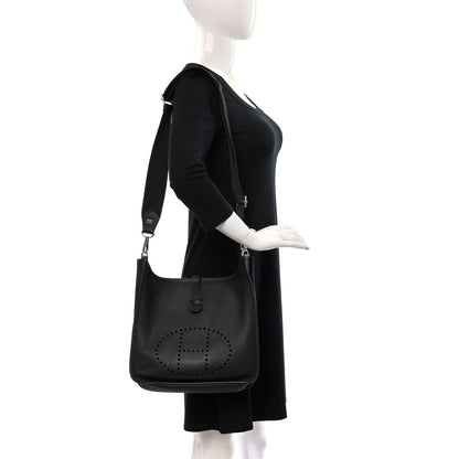 Hermes Taurillon Clemence Evelyne III PM Black 2 of 8