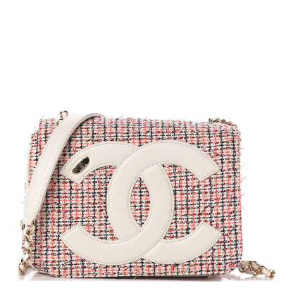Chanel Tweed Lambskin Timeless Flap White 1 of 12