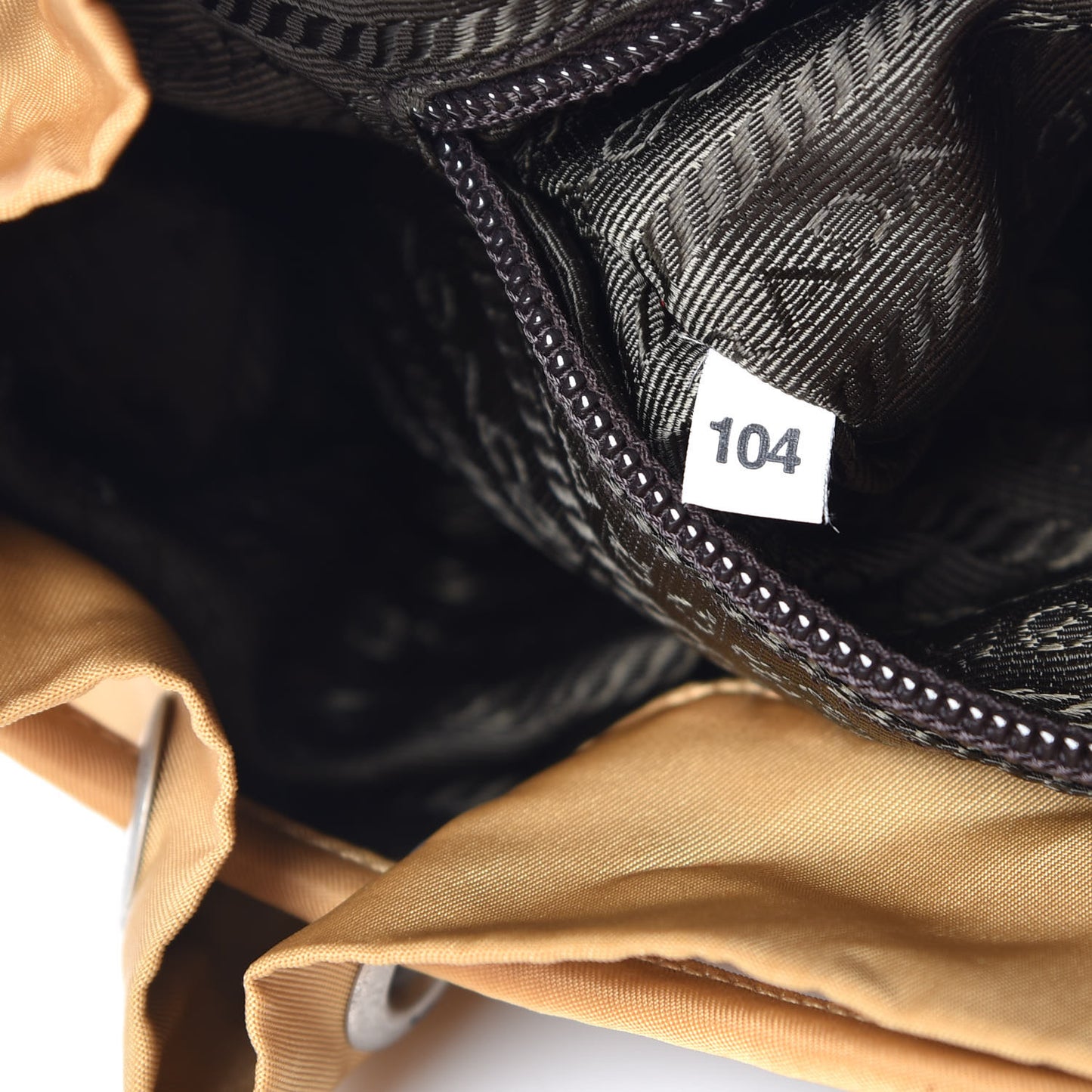 Tessuto Nylon Vela Small Backpack Gold