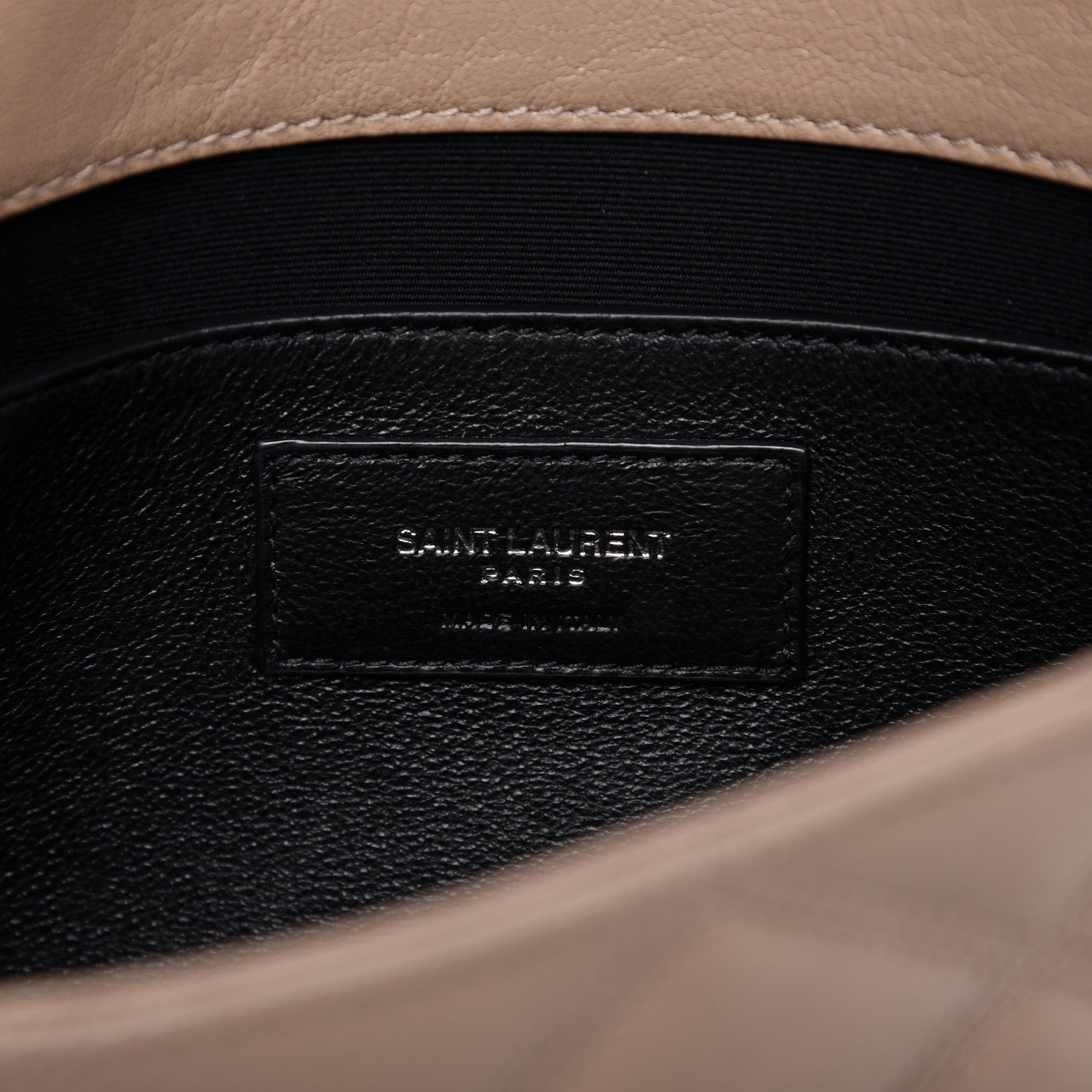 Saint Laurent Lambskin Quilted Small Becky Chain Bag Gold Sand 8 of 10