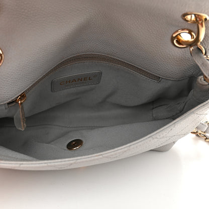 Chanel Caviar Quilted Small City Walk Flap Light Grey 5 of 10