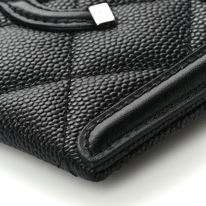 Chanel Caviar Quilted Filigree Card Holder Black 12 of 13