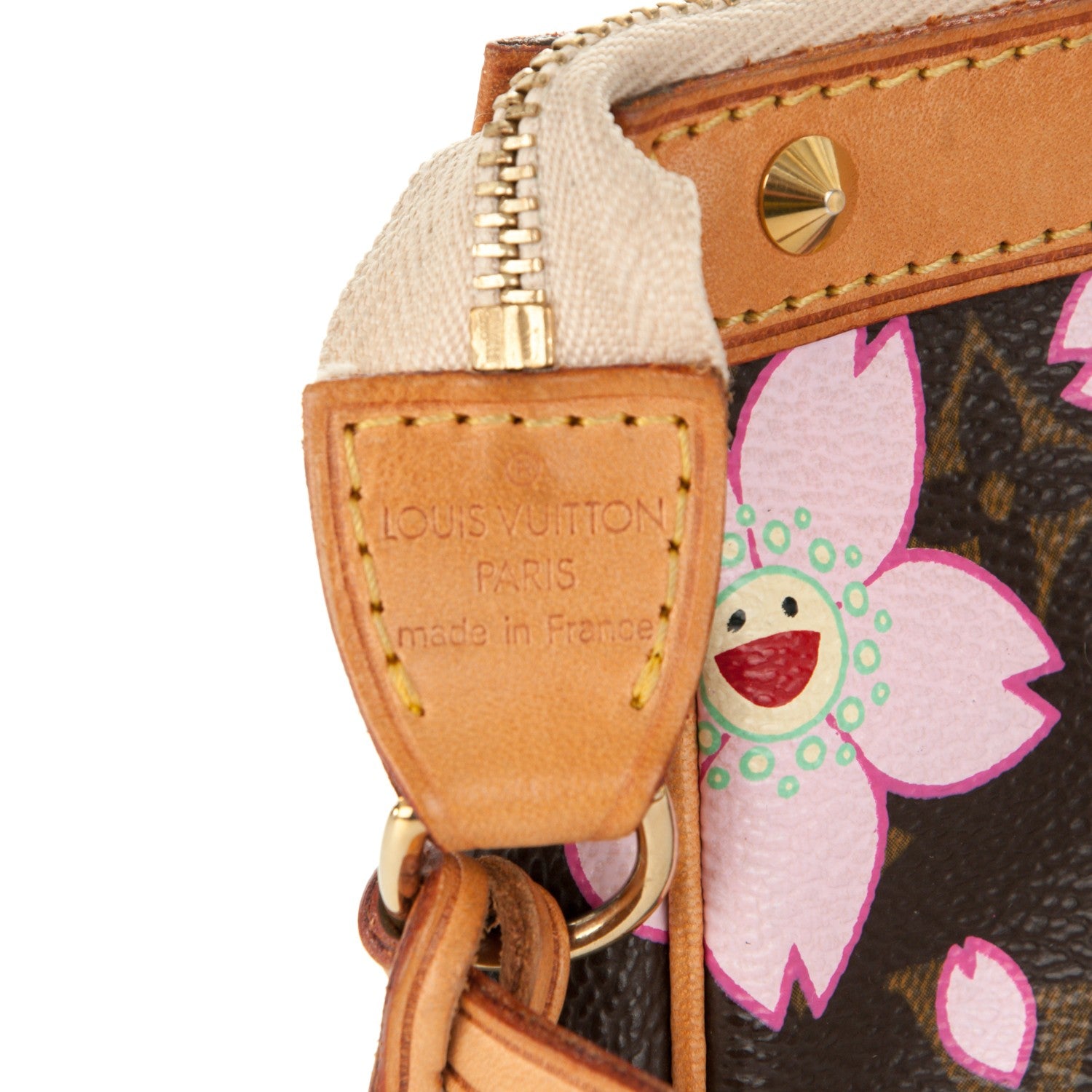 Louis Vuitton Monogram Cherry Blossom Pochette Accessories Brown 6 of 7