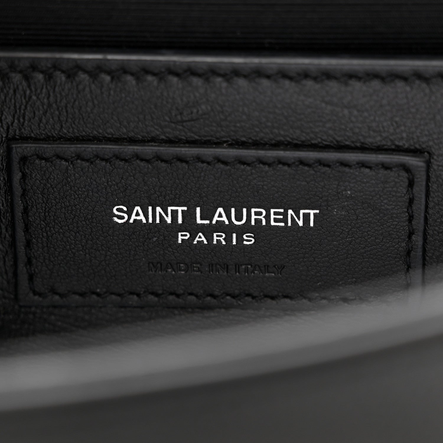 Saint Laurent Grain De Poudre Small Monogram Monochrome Kate Satchel Black 6 of 10