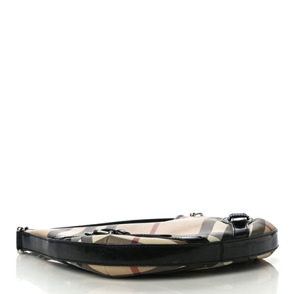 Burberry Supernova Check Buckle Hobo Black 4 of 20