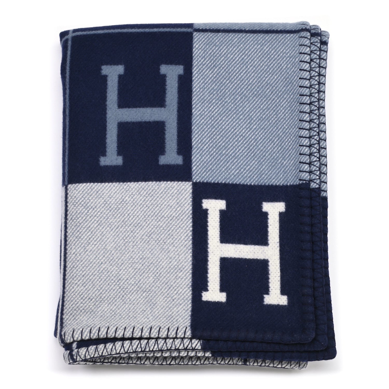 Hermes Wool Cashmere Avalon III Blanket Caban Ecru 1 of 3