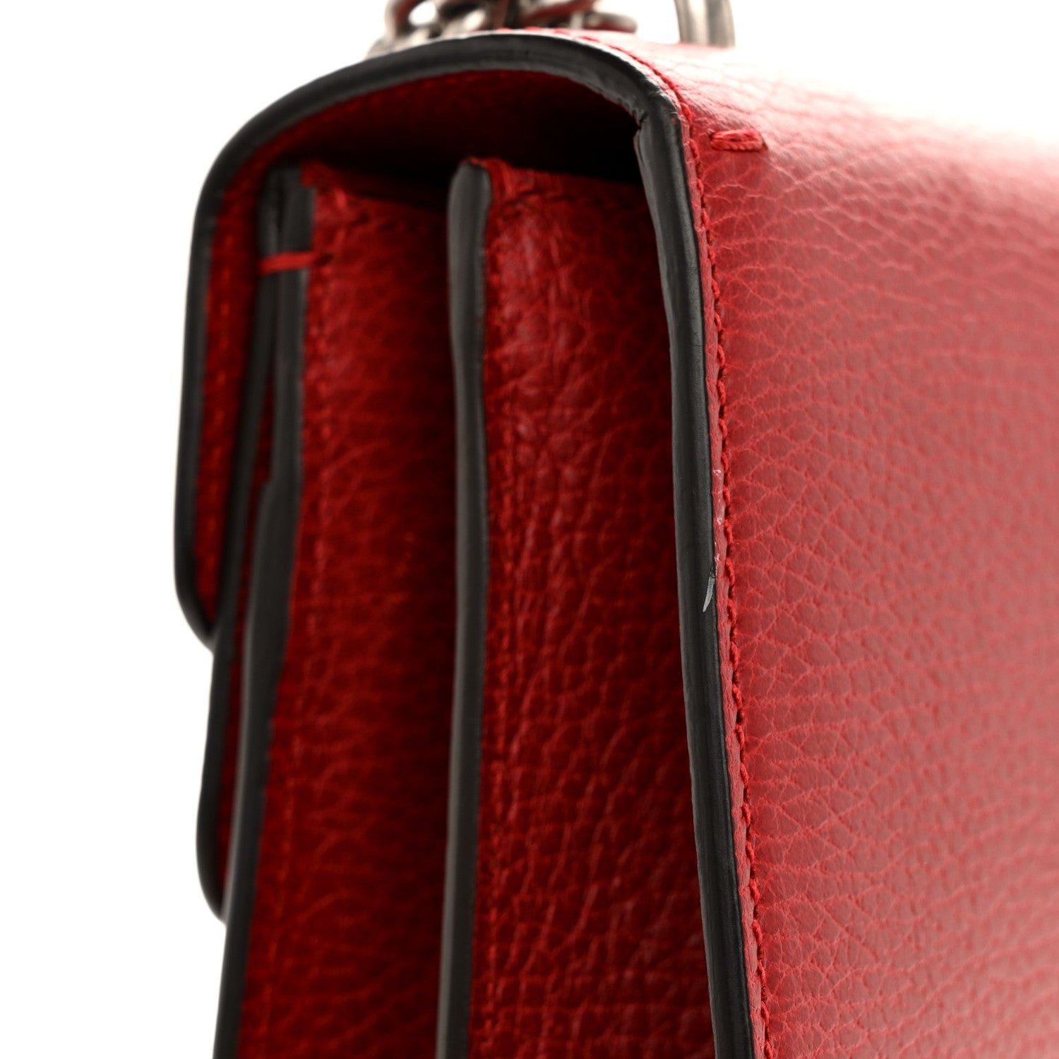 Gucci Dollar Calfskin Swarovski Crystal Small Dionysus Shoulder Bag Hibiscus Red 15 of 16