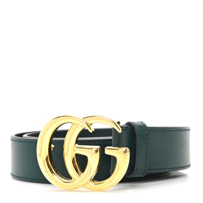 Gucci Plutone Calfskin Double G 30mm Belt 75 30 Verde 1 of 4