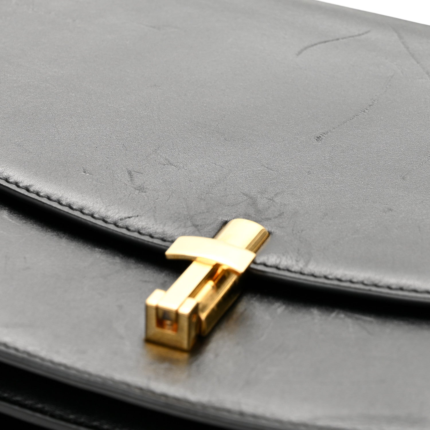 The Row Sleek Calfskin The Sofia 10 Top Handle  Black 10 of 14