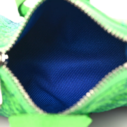 Louis Vuitton Taurillon Illusion Mini Keepall Earphones Pouch Bleu Vert 3 of 5