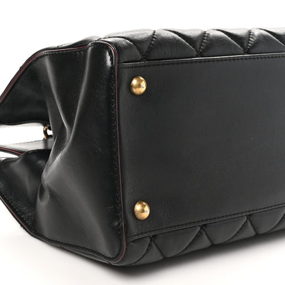 Chanel Calfskin Quilted Small Perfect Edge Tote Black 9 of 11