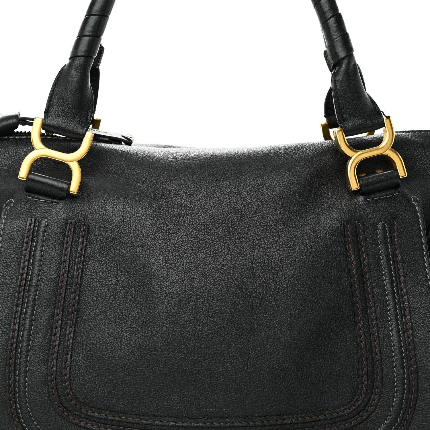 Chloe Calfskin Large Marcie Satchel Black 8 of 22