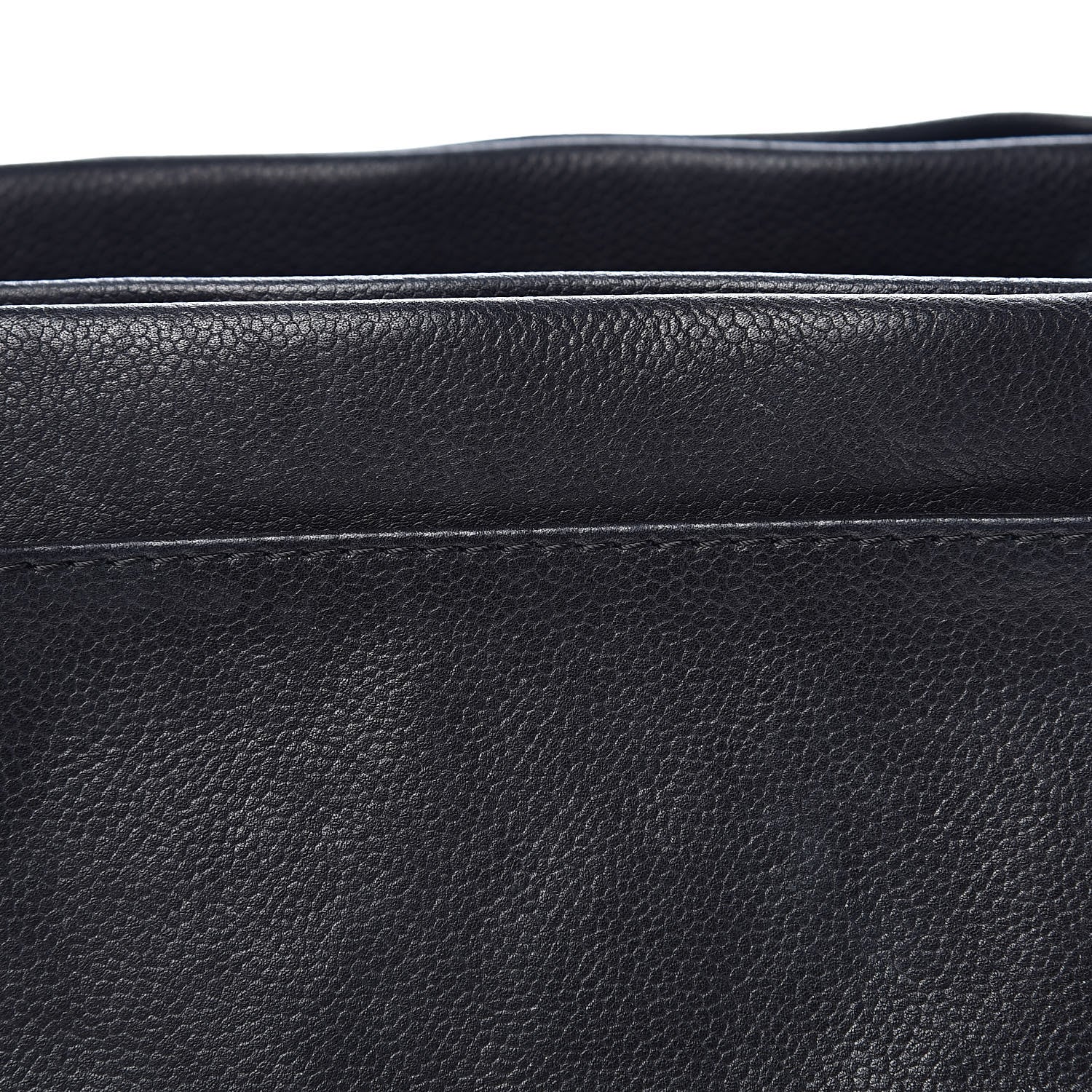 Chanel Caviar CC Tuck Medium Tote Black 8 of 15