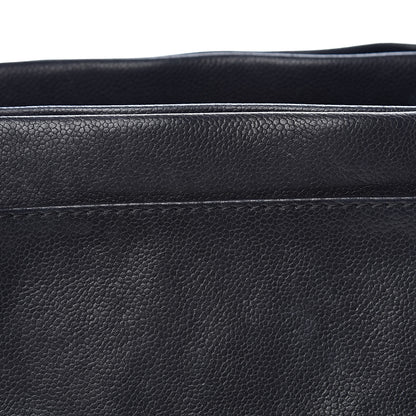 Chanel Caviar CC Tuck Medium Tote Black 8 of 15
