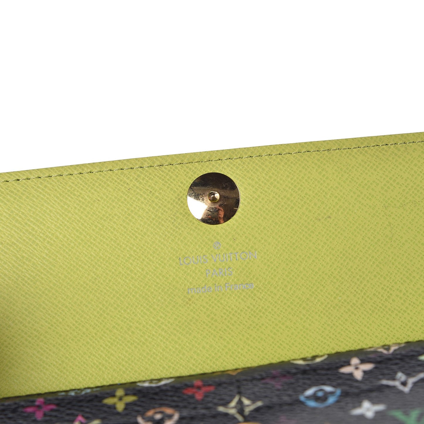 Monogram Multicolor Sarah Wallet Black Pistache