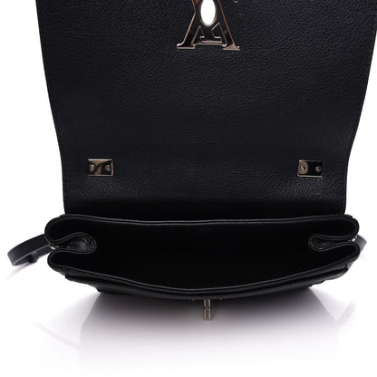 Louis Vuitton Calfskin Lockme II Chain Bag BB Black 5 of 8