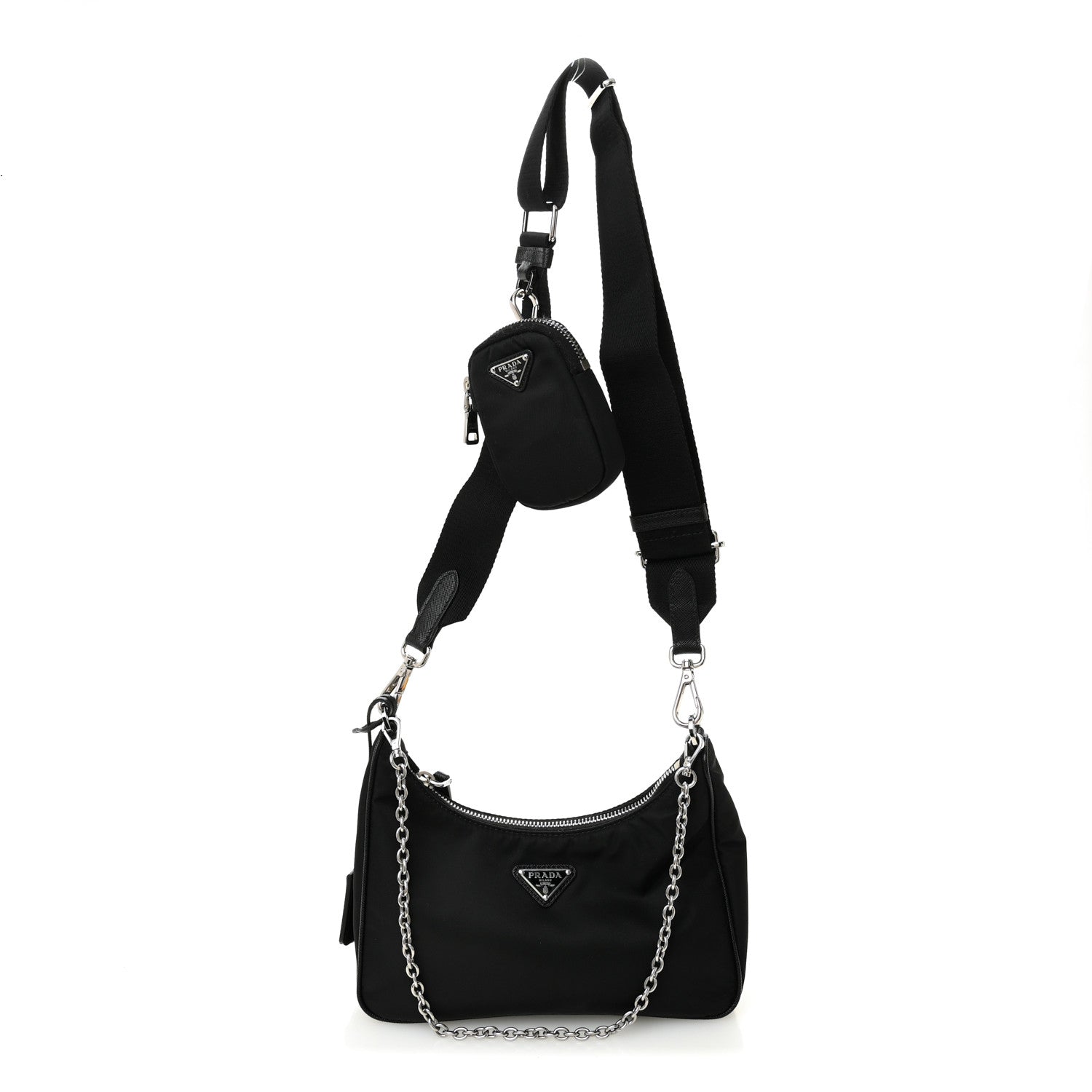 Prada Re-Nylon Saffiano Re-Edition 2005 Shoulder Bag Black 1 of 11