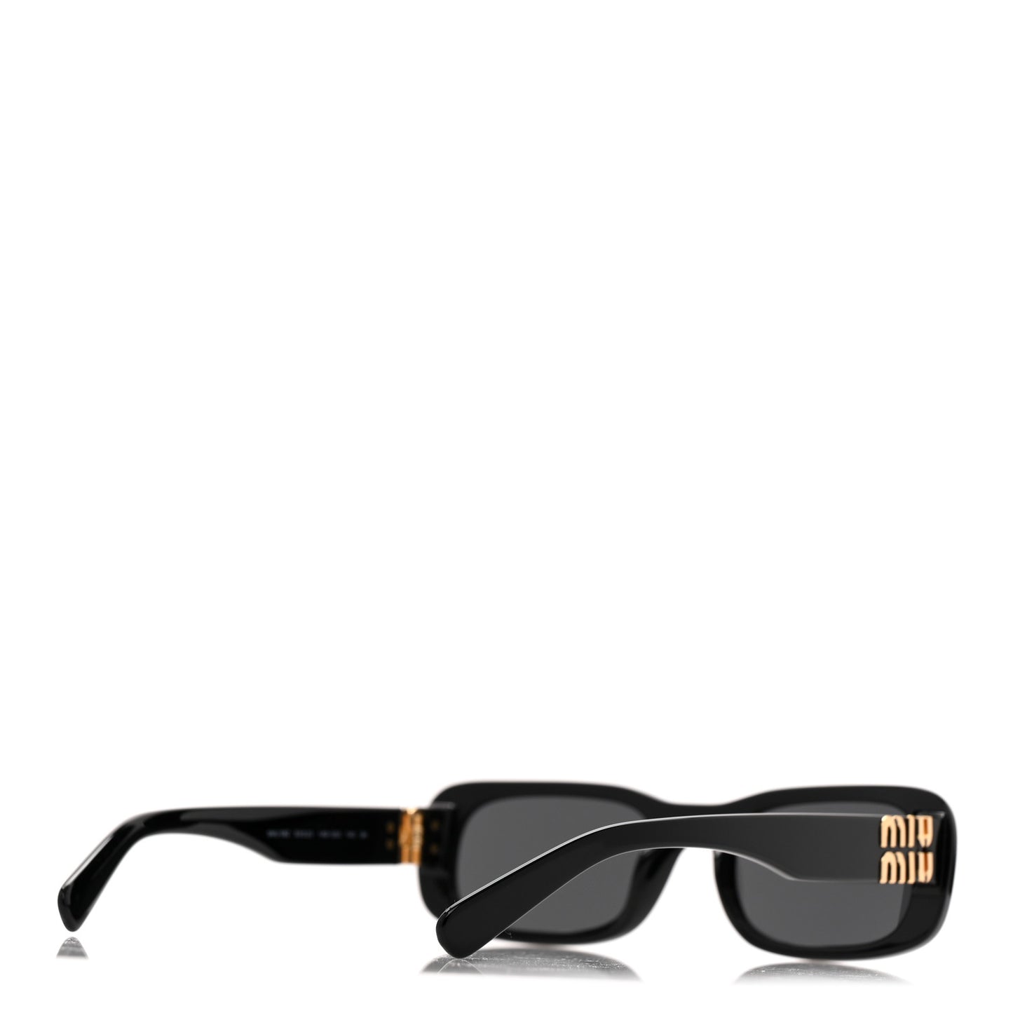 Acetate Rectangle Sunglasses SMU 08Z Black