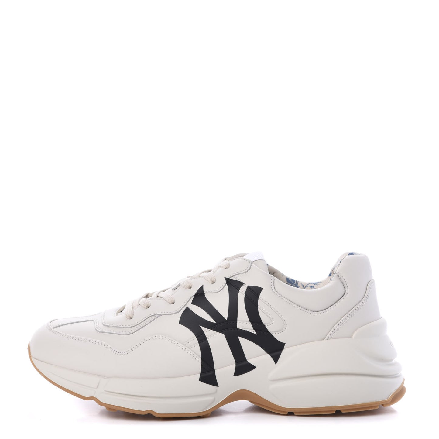 X MLB Calfskin NY Yankees Mens Rhyton Sneakers 9.5 Mystic White