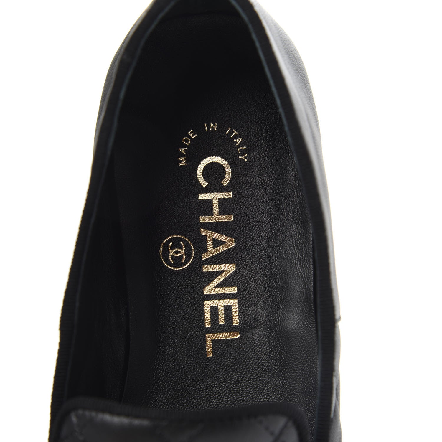 Chanel Lambskin Quilted Cap Toe Slipper With Pouch 36 Black 6 of 9