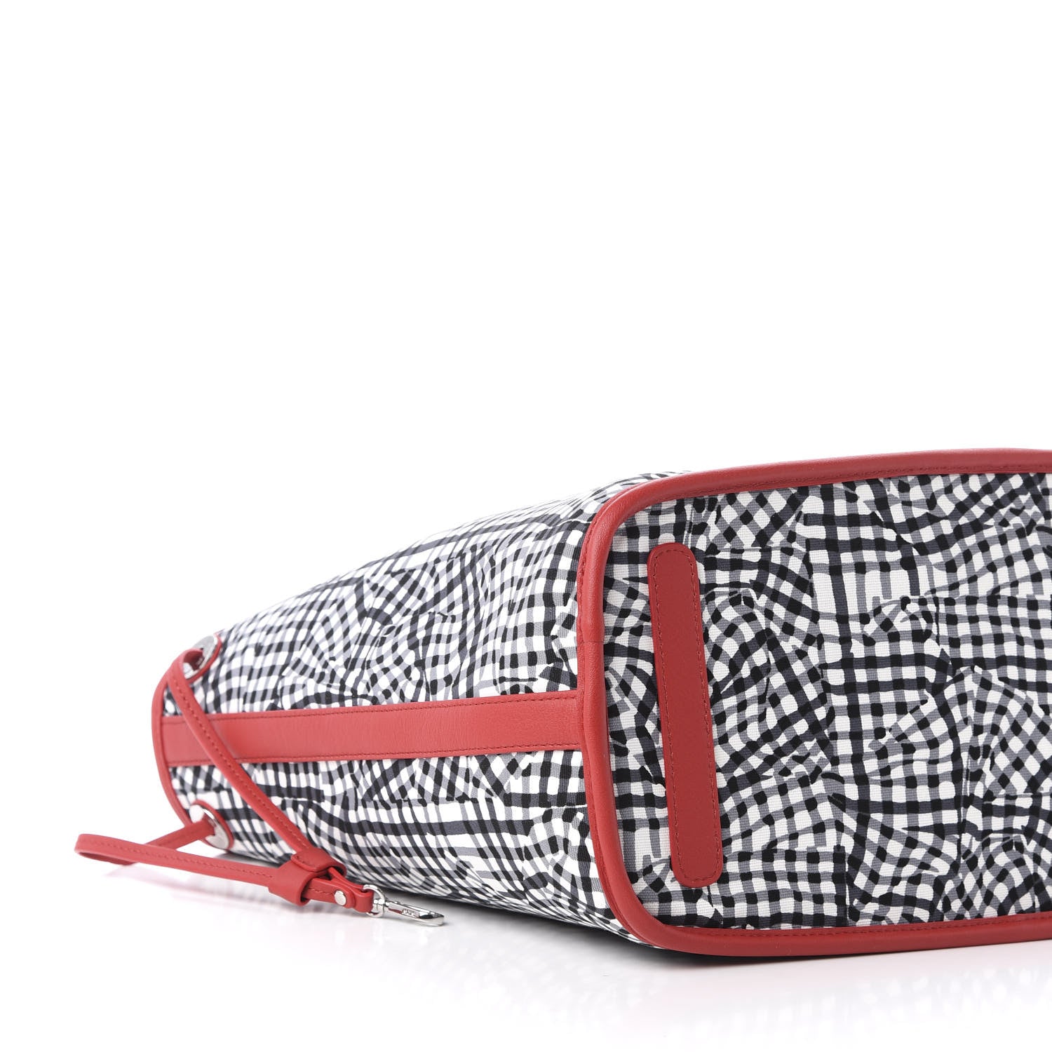 MCM Visetos Medium Liz Reversible Shopper Tote Black Red 17 of 19