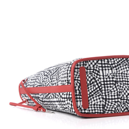 MCM Visetos Medium Liz Reversible Shopper Tote Black Red 17 of 19
