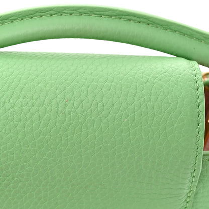 Louis Vuitton Taurillon Mini Capucines Vert Pomme 10 of 11