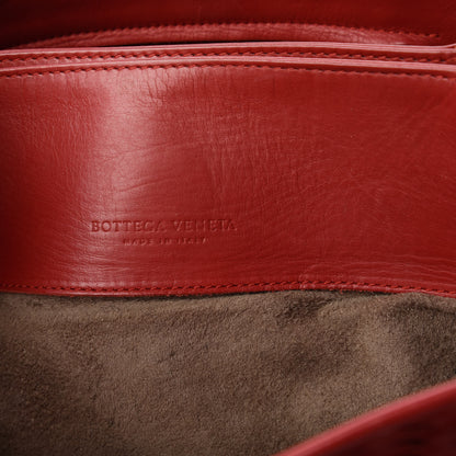 Bottega Veneta Nappa Intrecciato Medium Roma Tote Red 8 of 10