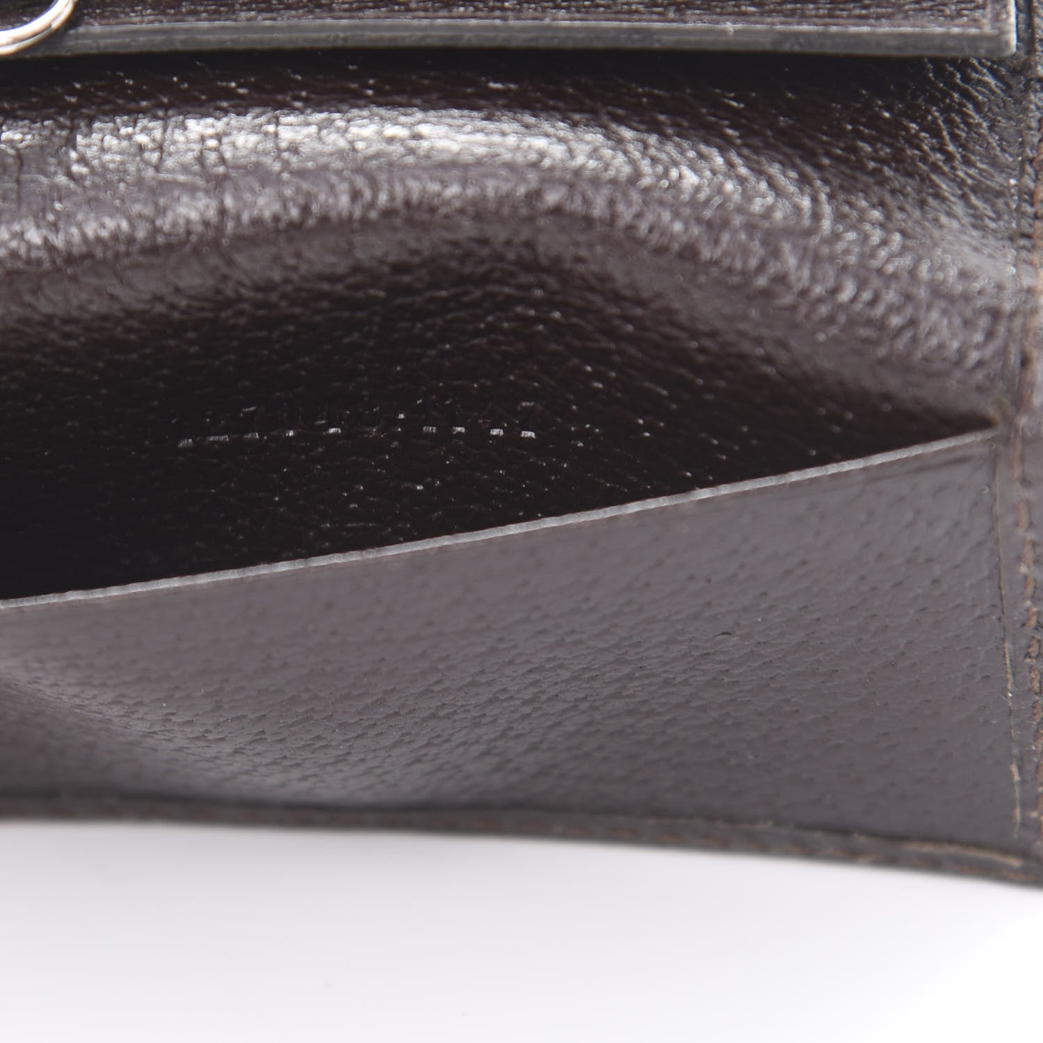 Gucci Monogram Textured Calfskin Metal Bar 6 Key Holder Case Beige Ebony Cocoa 8 of 11