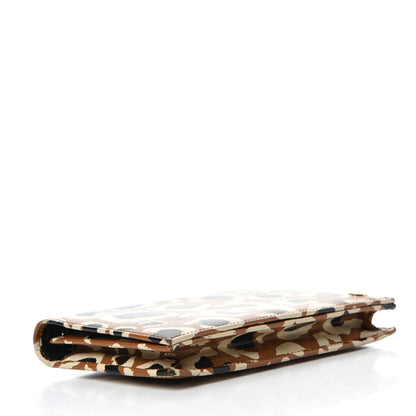 Gucci Patent Leopard Print Betty Chain Wallet Tobacco Black 4 of 11
