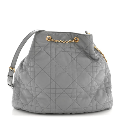 Christian Dior Lambskin Supple Macrocannage Ammi Bag Grey 1 of 14