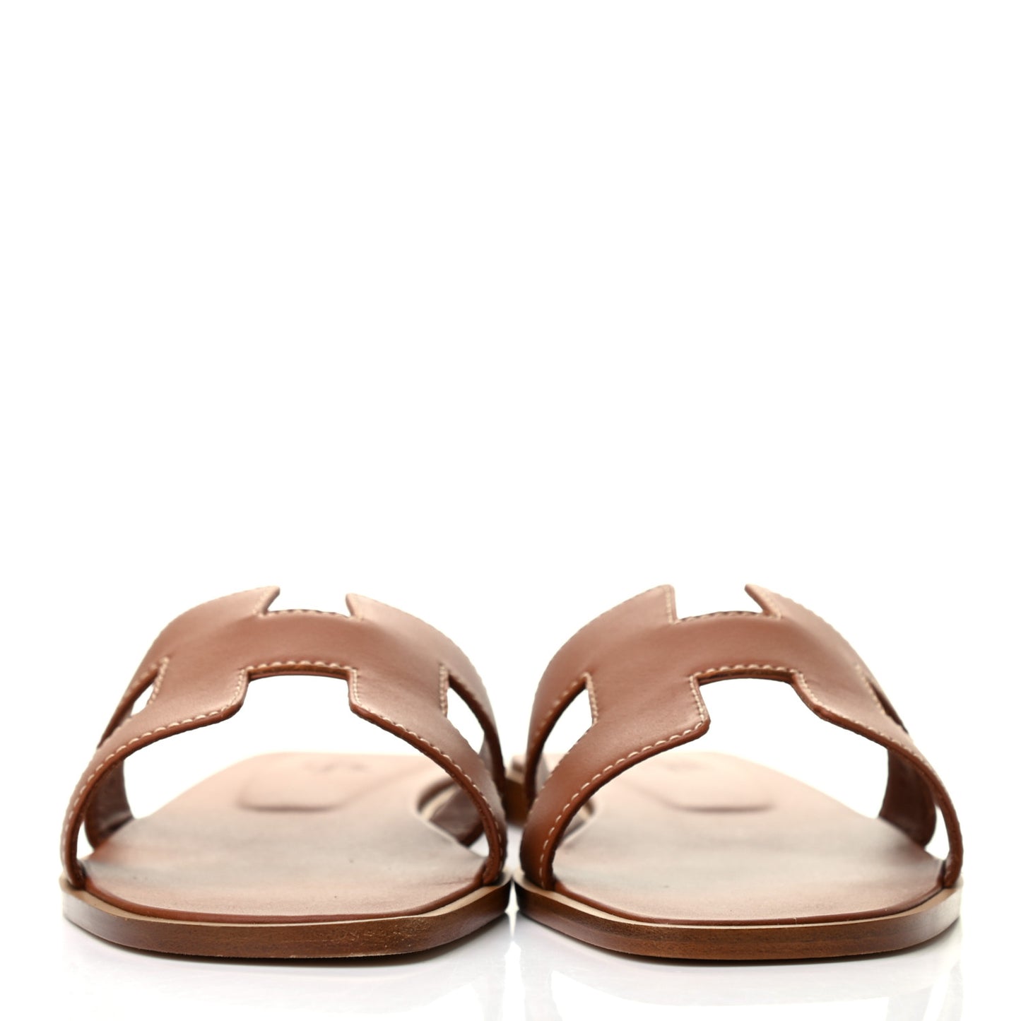 Box Calfskin Oran Sandals 38 Gold