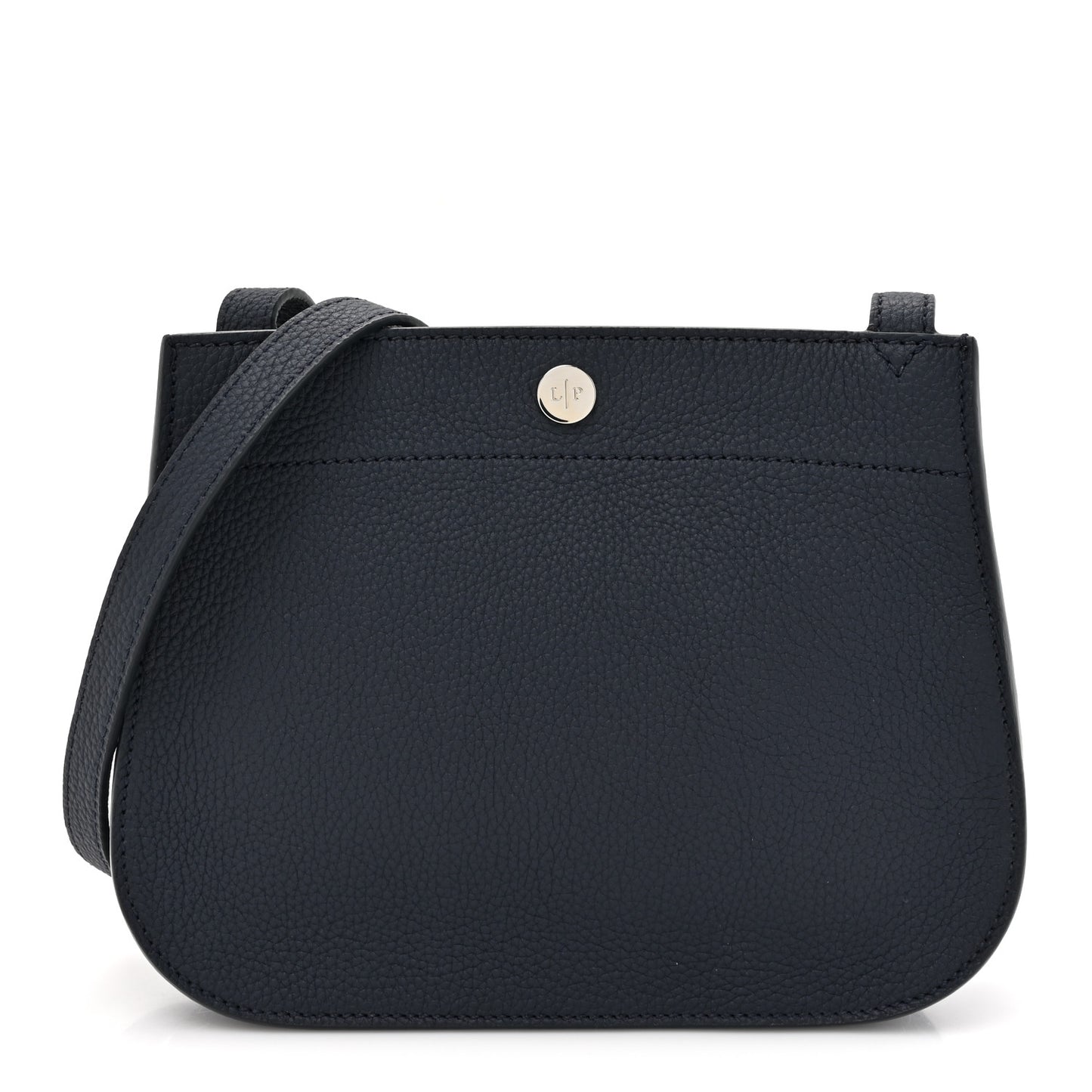 Grained Calfskin Milky Way Shoulder Bag Navy Blue
