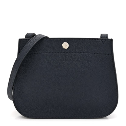 Loro Piana Grained Calfskin Milky Way Shoulder Bag Navy Blue 1 of 11