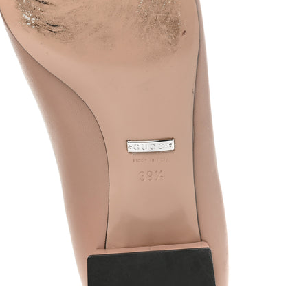 Gucci Nappa Crystal Interlocking G Ballet Flats 39.5 Dark Cipria 6 of 8