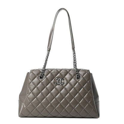 Chanel Aged Calfskin Lady Pearly Tote Grey 1 of 10