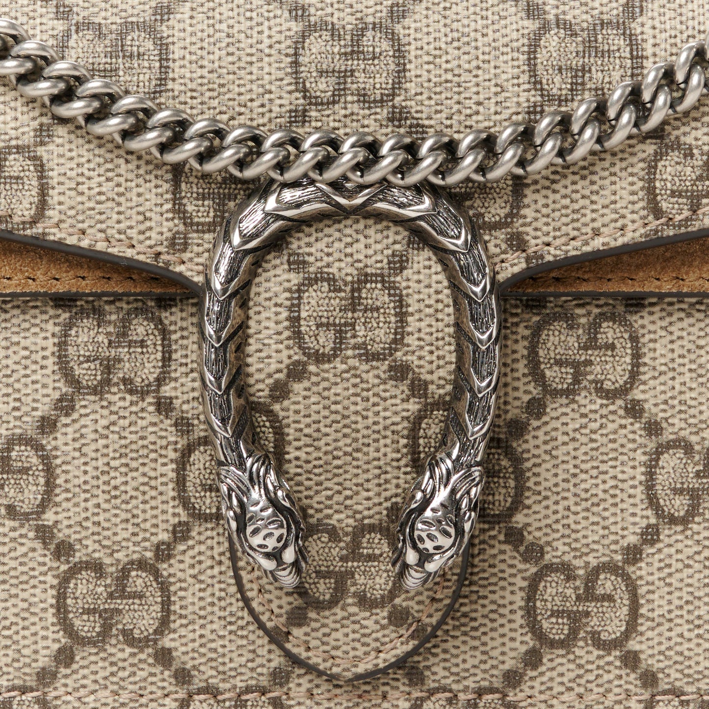 GG Supreme Monogram Super Mini Dionysus Shoulder Bag Taupe