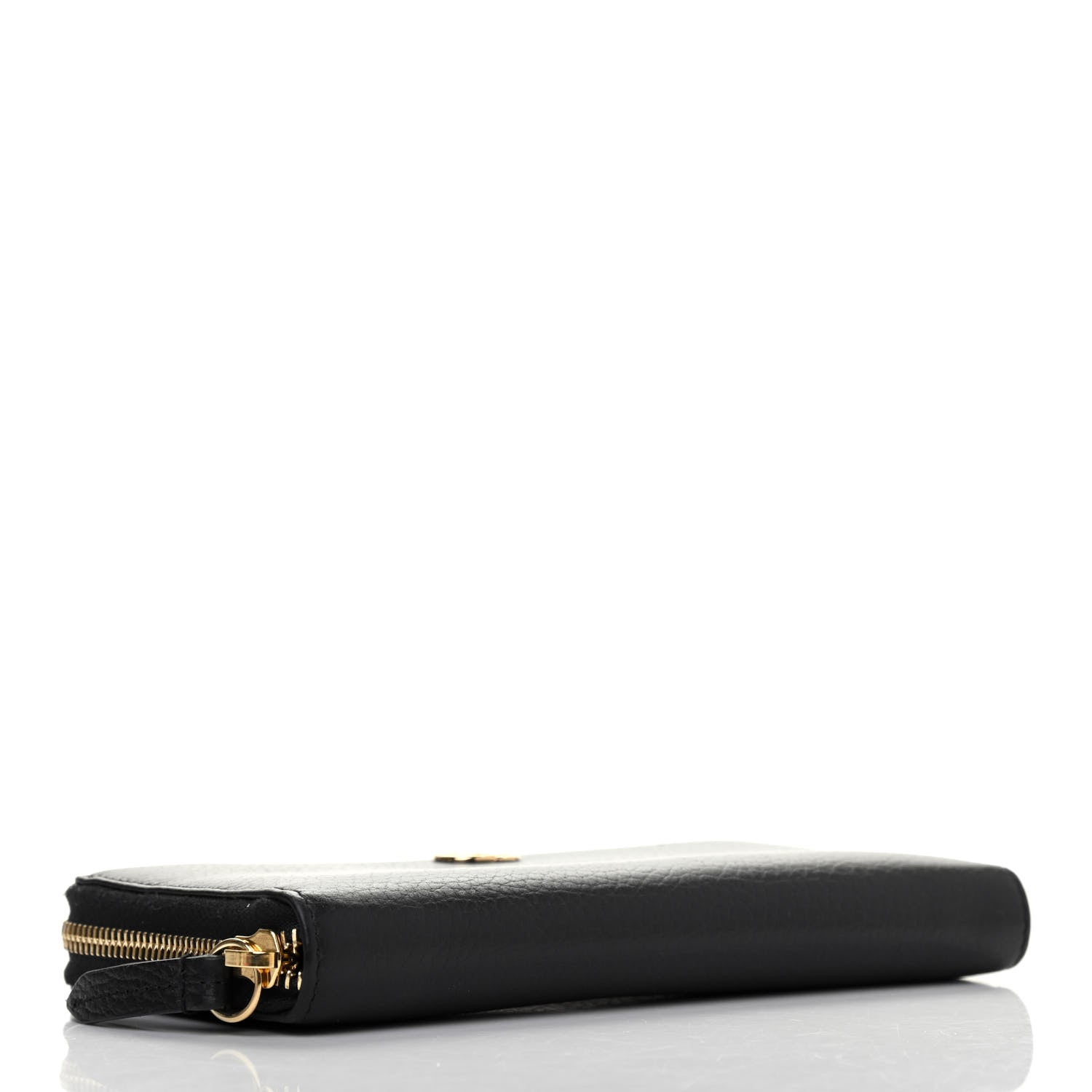Gucci Dollar Calfskin GG Marmont Zip Around Wallet Black 3 of 4